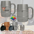Eco Vessel Polished Stainless Steel Double Barrel Mug